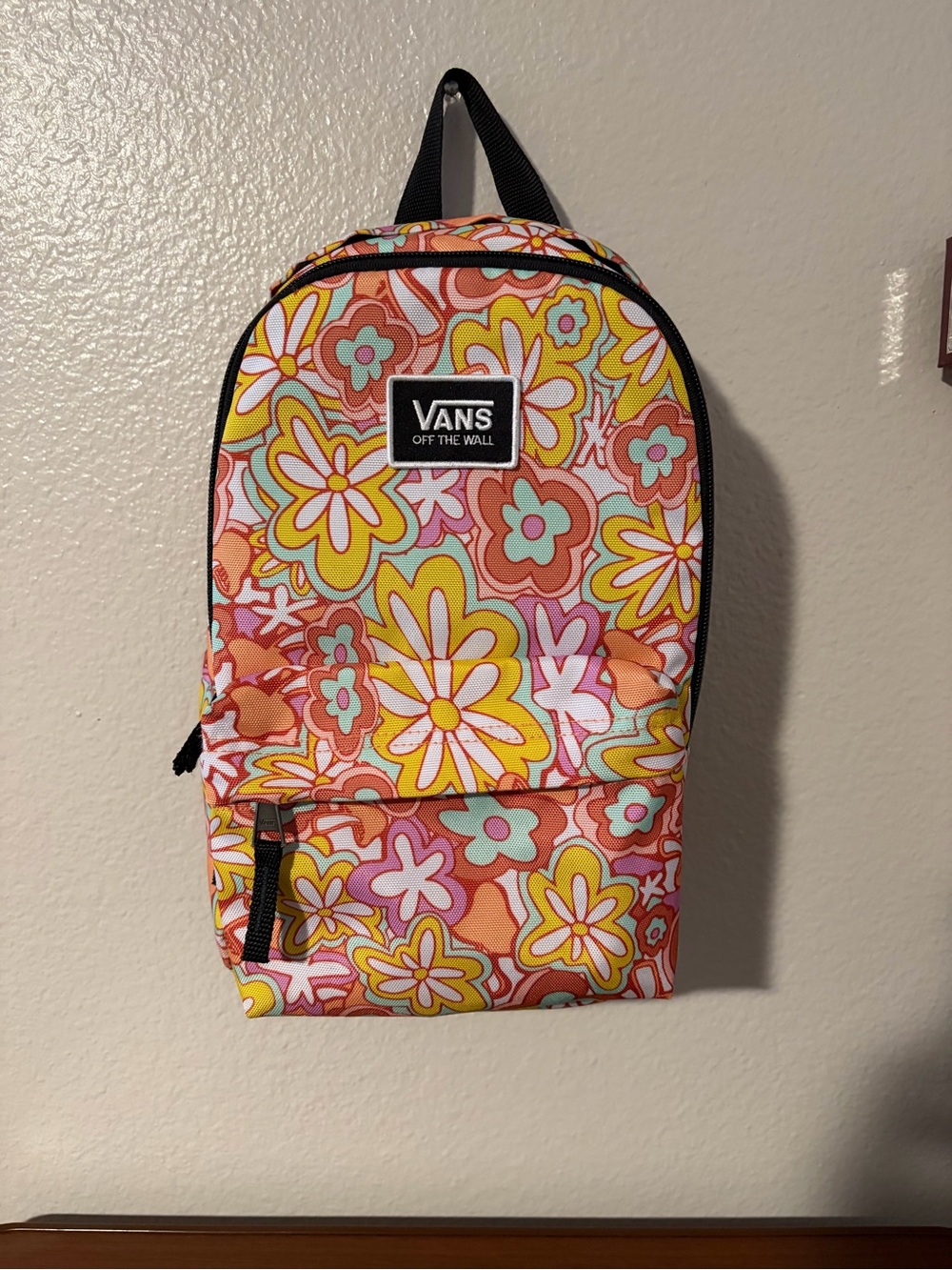 Vans Floral Mini Backpack in Yellow, Pink & Orange